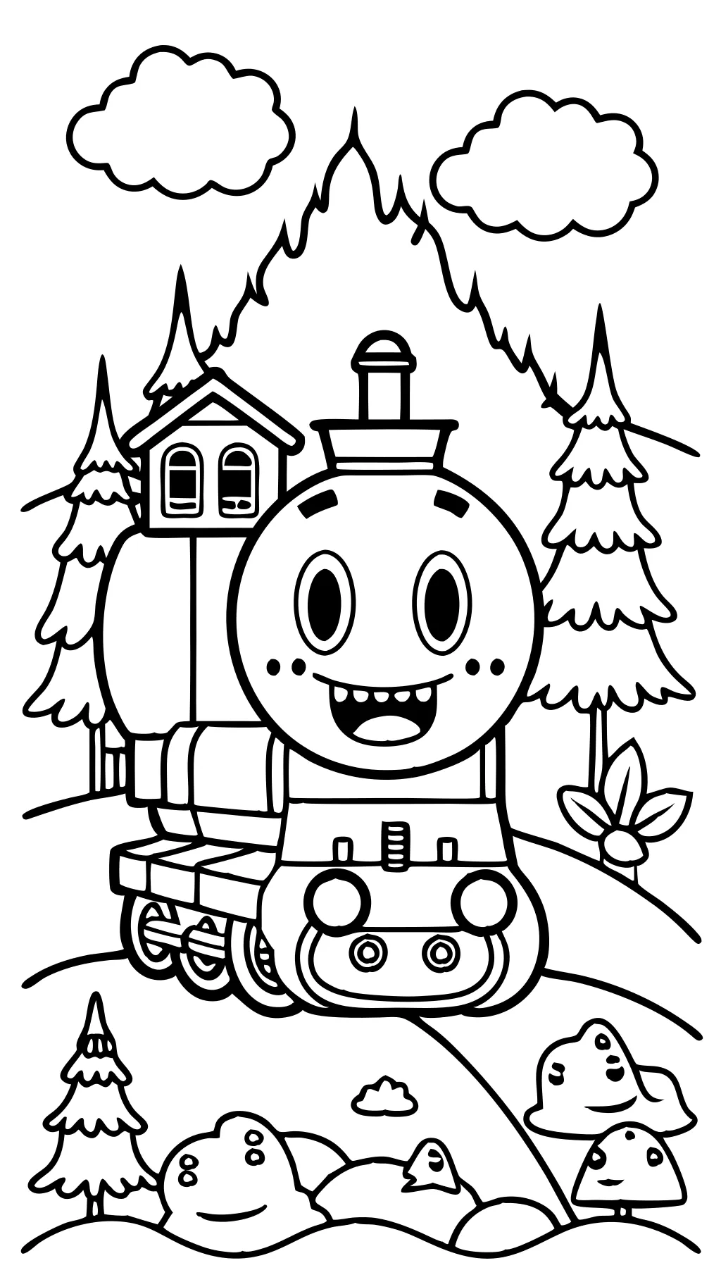 Choo Choo Charles Paginas para colorear